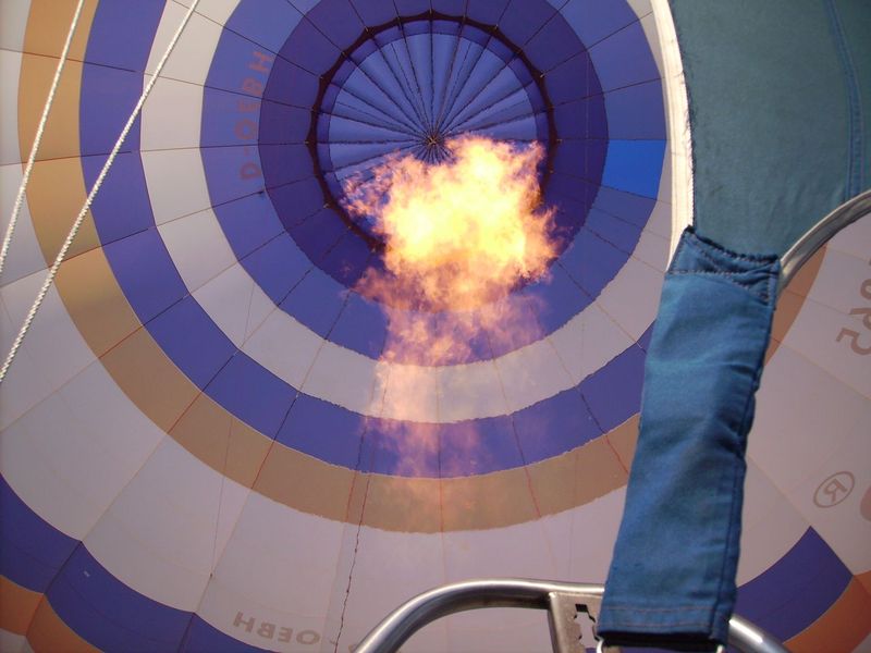 Brenner unter dem Ballon